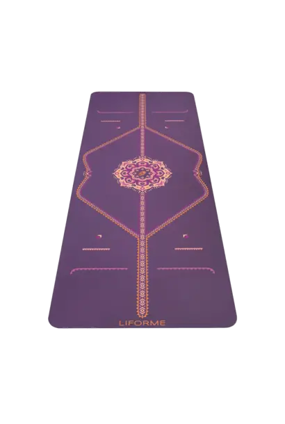 Liforme Yogamat - Blossoming Lotus Purple