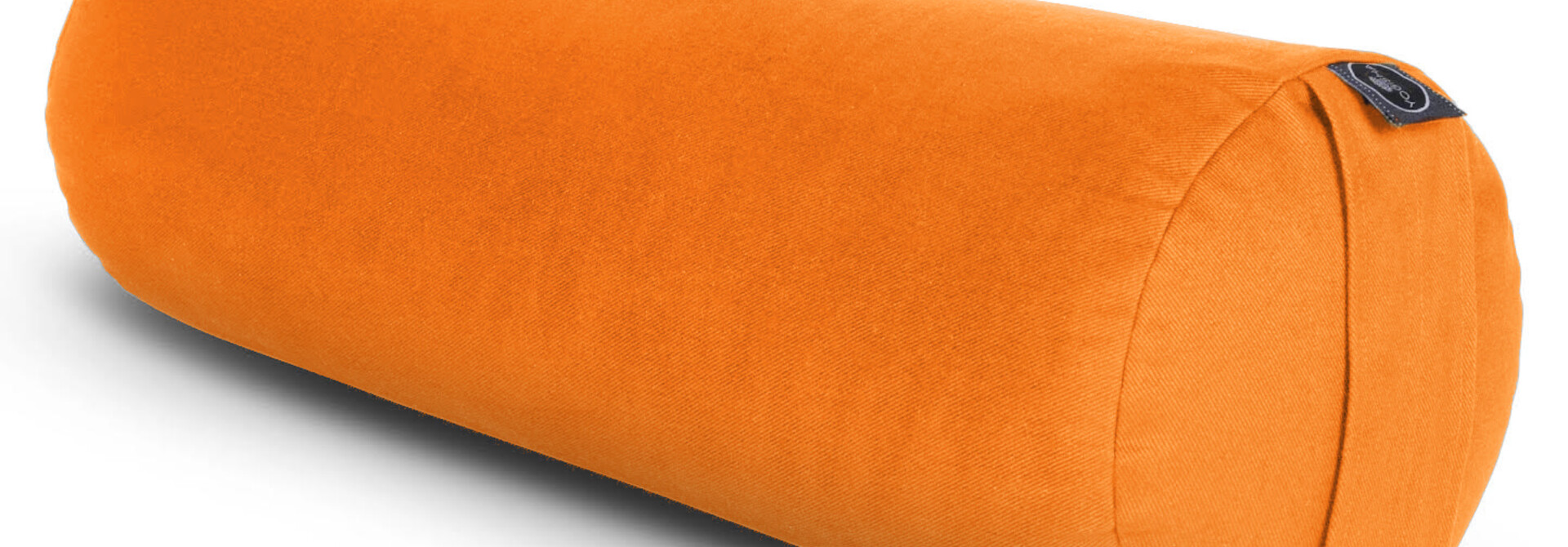 Yoga Bolster Round Buckwheat Deluxe - Orange