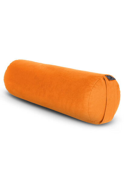 Yoga Bolster Rund Buchweizen Deluxe - Orange