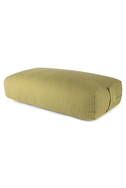 Yogisha Yoga Bolster Rectangular Buckwheat - Olive Green