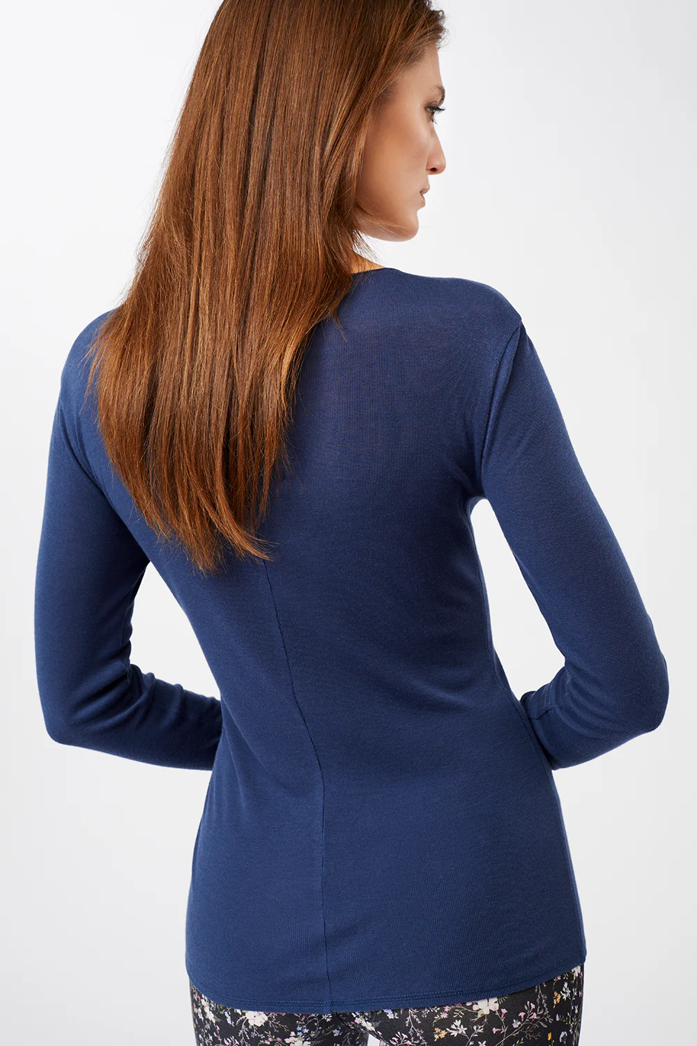 Mandala Crew Neck Longsleeve - Blue-3