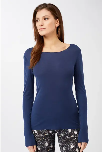 Mandala Crew Neck Longsleeve - Blue