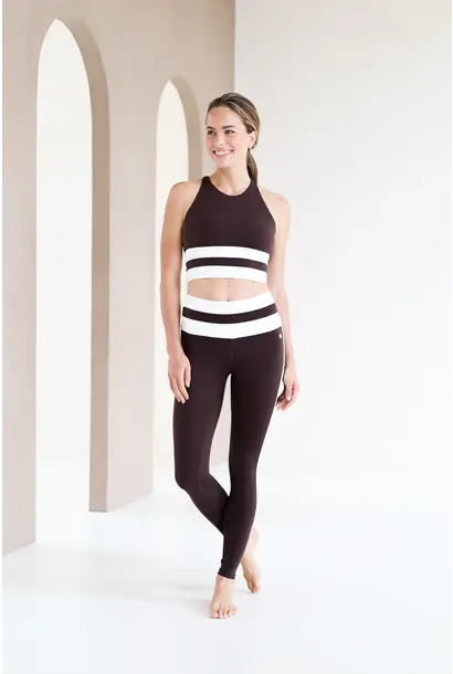 House of  Gravity Silhouette Crop Top - Cacao Brown