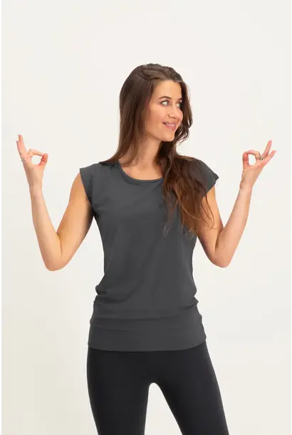 Urban Goddess Asana Yoga Tee - Ash