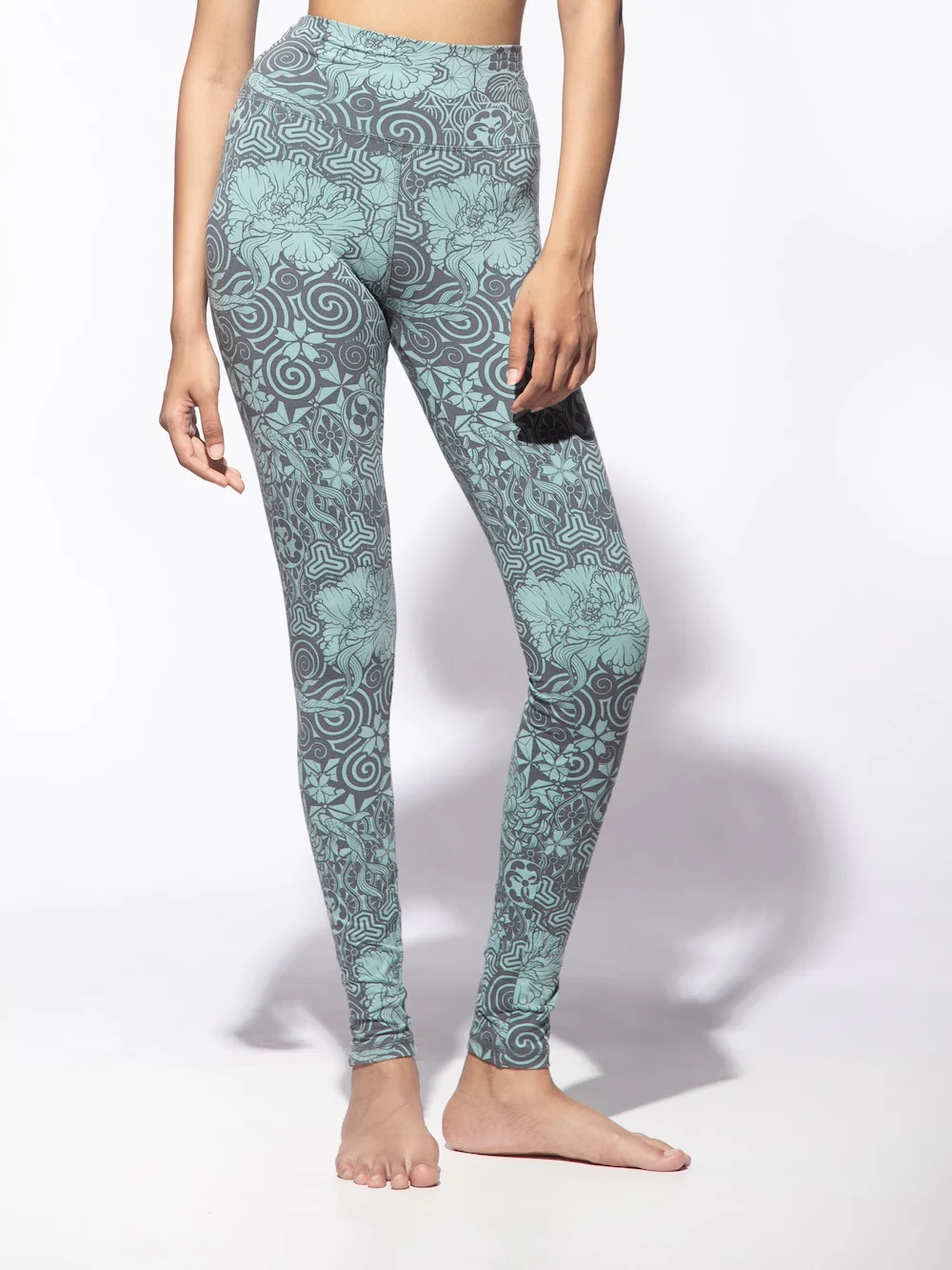 Funky Simplicity Legging 'Normal Leg' - Mizu/Grey Nagomi-4