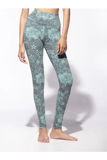 Funky Simplicity Legging 'Long Leg' - Mizu/Grey Nagomi