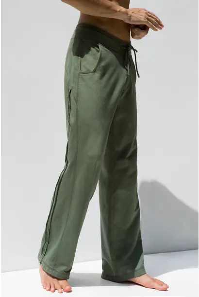 Funky Simplicity Mens Training Pants 'Long Leg' - Olive