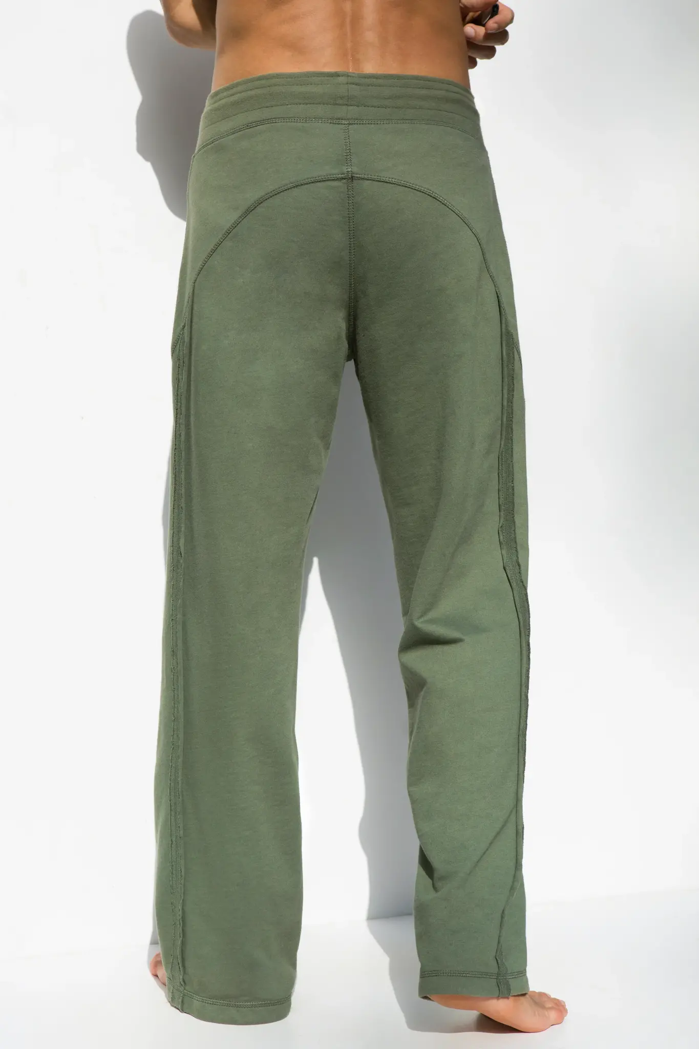 Funky Simplicity Mens Training Pants 'Normal Leg' - Olive-2
