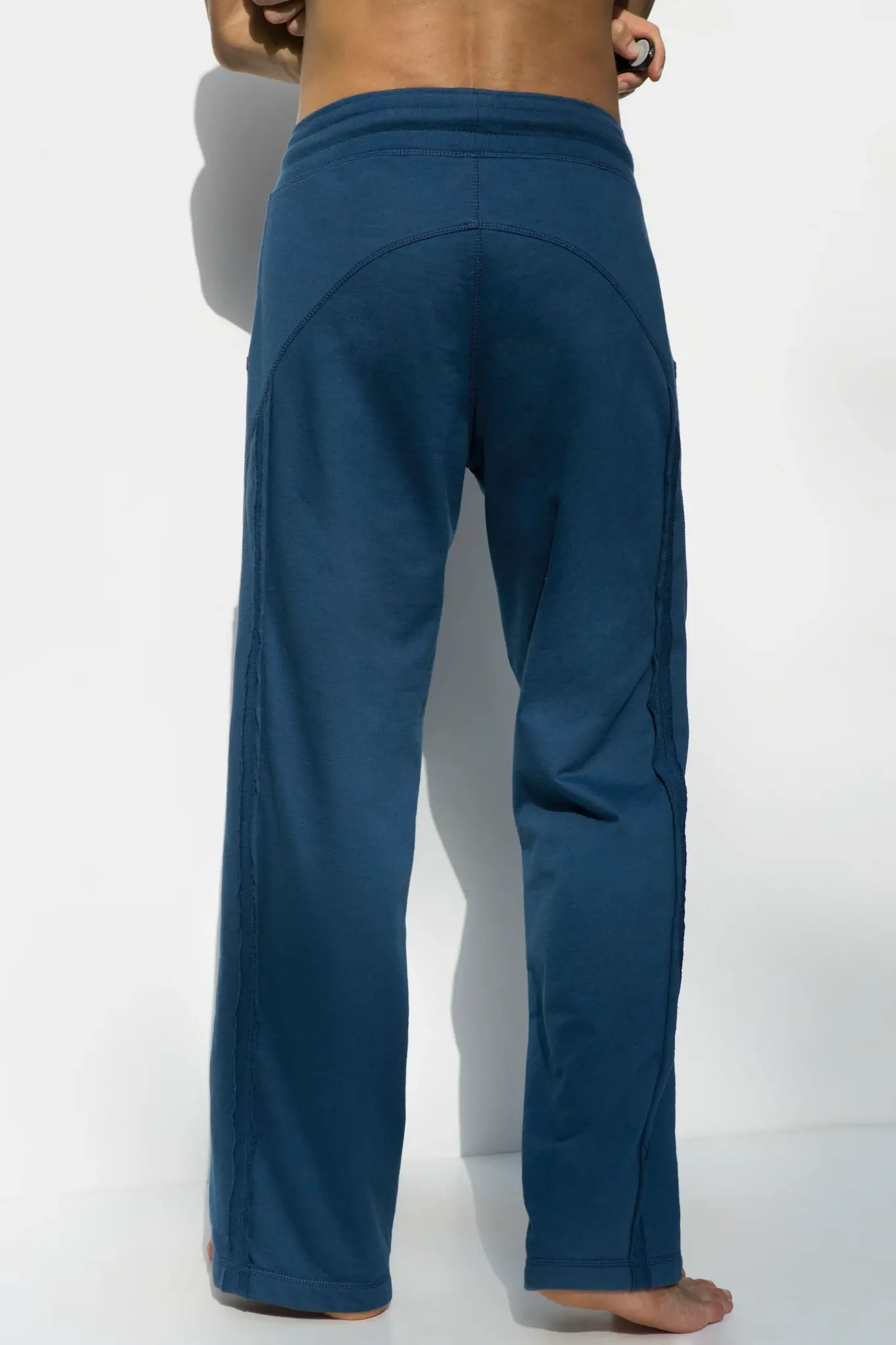 Funky Simplicity Mens Training Pants 'Long Leg' - Navy-3