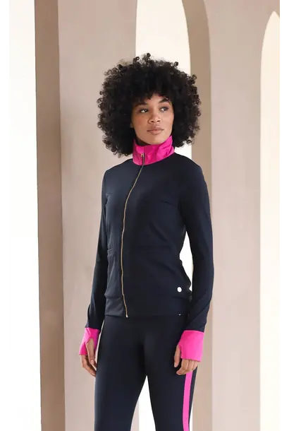House of Gravity Performance Jacket - Black Ruby Pink