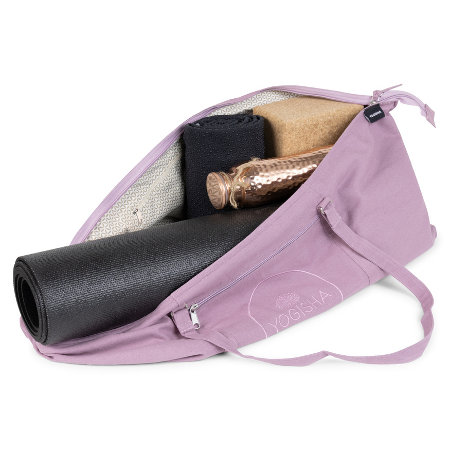 Yogisha Große Yogatasche mit langen Griffen - Hellrosa-2