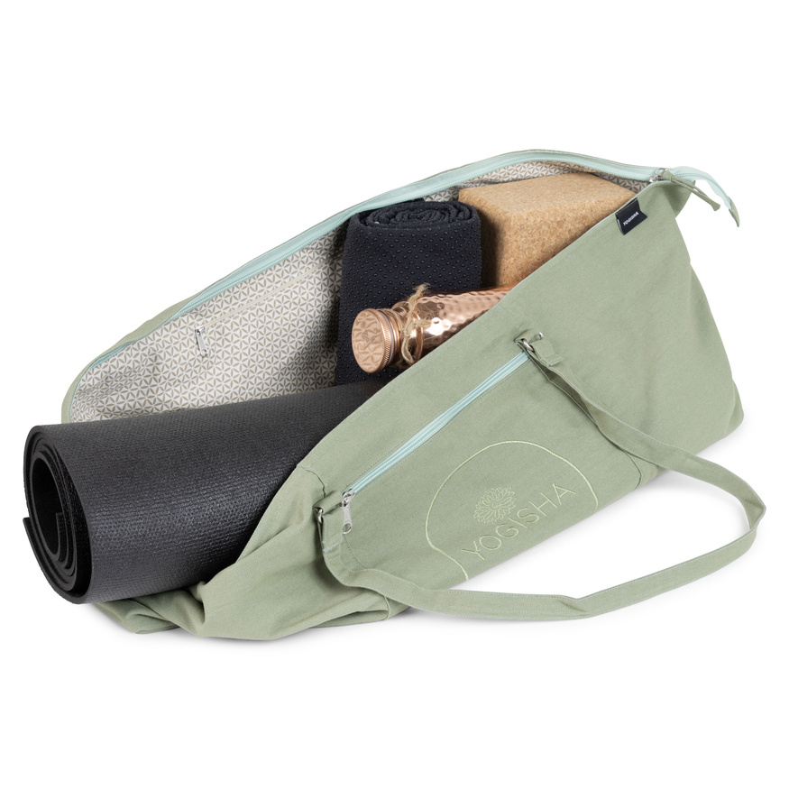 Yogisha Grote Yogatas met Lange Hengsels - Saliegroen-2