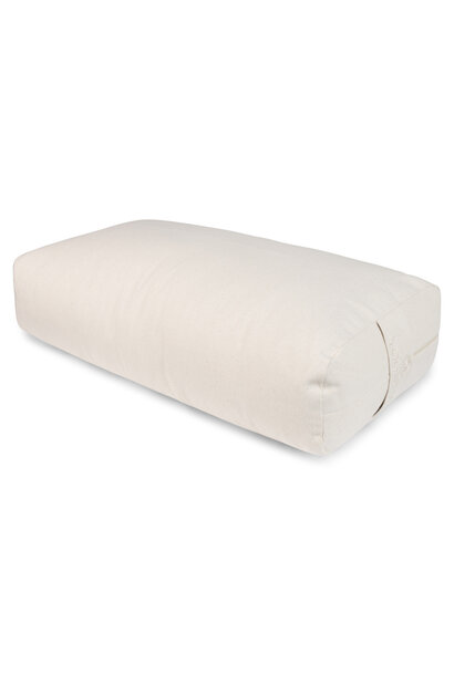 Yogisha Yoga Bolster Rectangular Buckwheat - Ecru