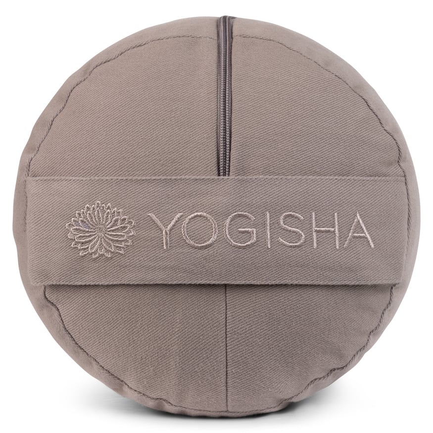 Yogisha Yoga Bolster Rund Kapok – Taupe-2