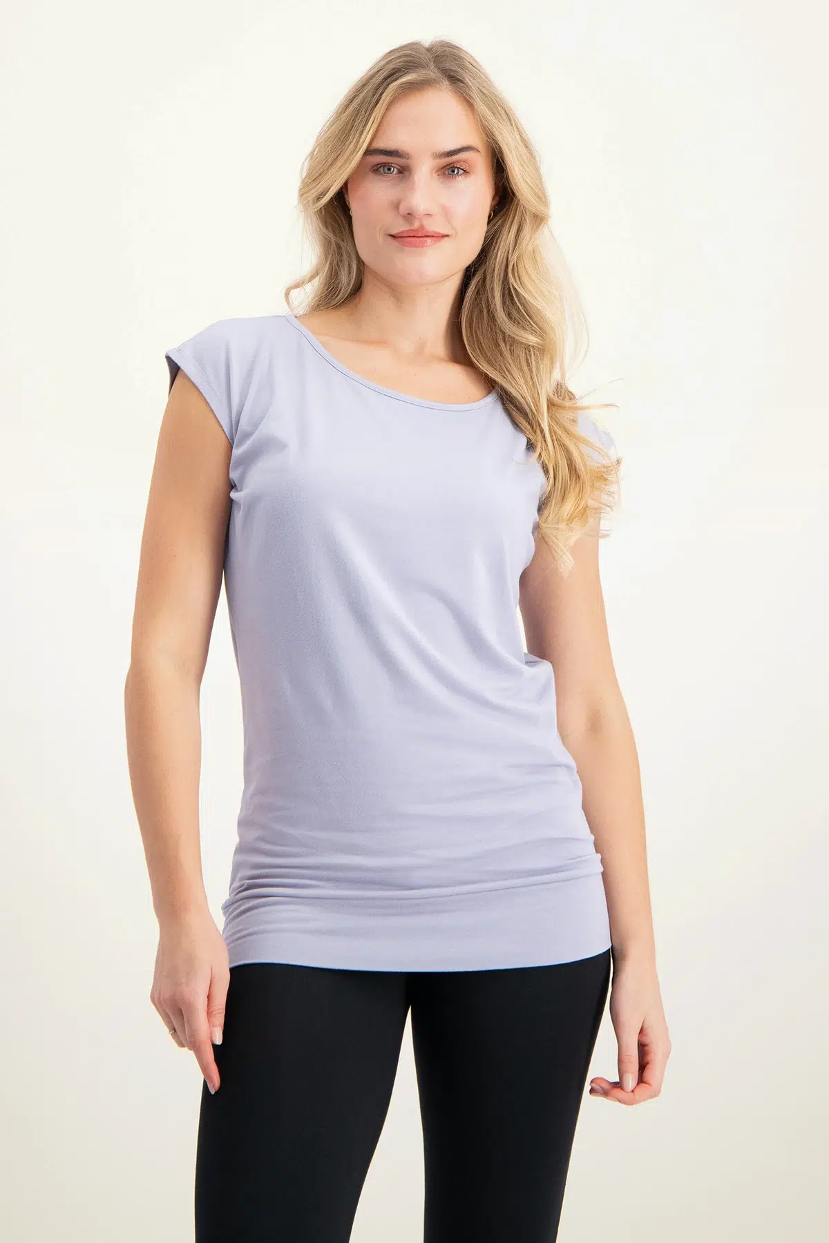 Urban Goddess Asana Yoga Tee - Lilac-1