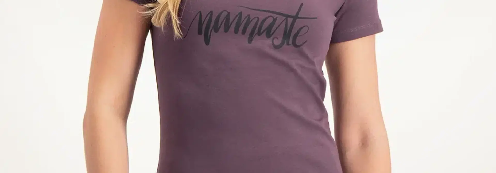 Urban Goddess Namaste Core Yoga Tee - Berry