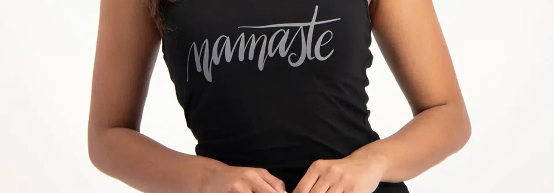 Urban Goddess Namaste Core Yoga Tank - Onyx Black