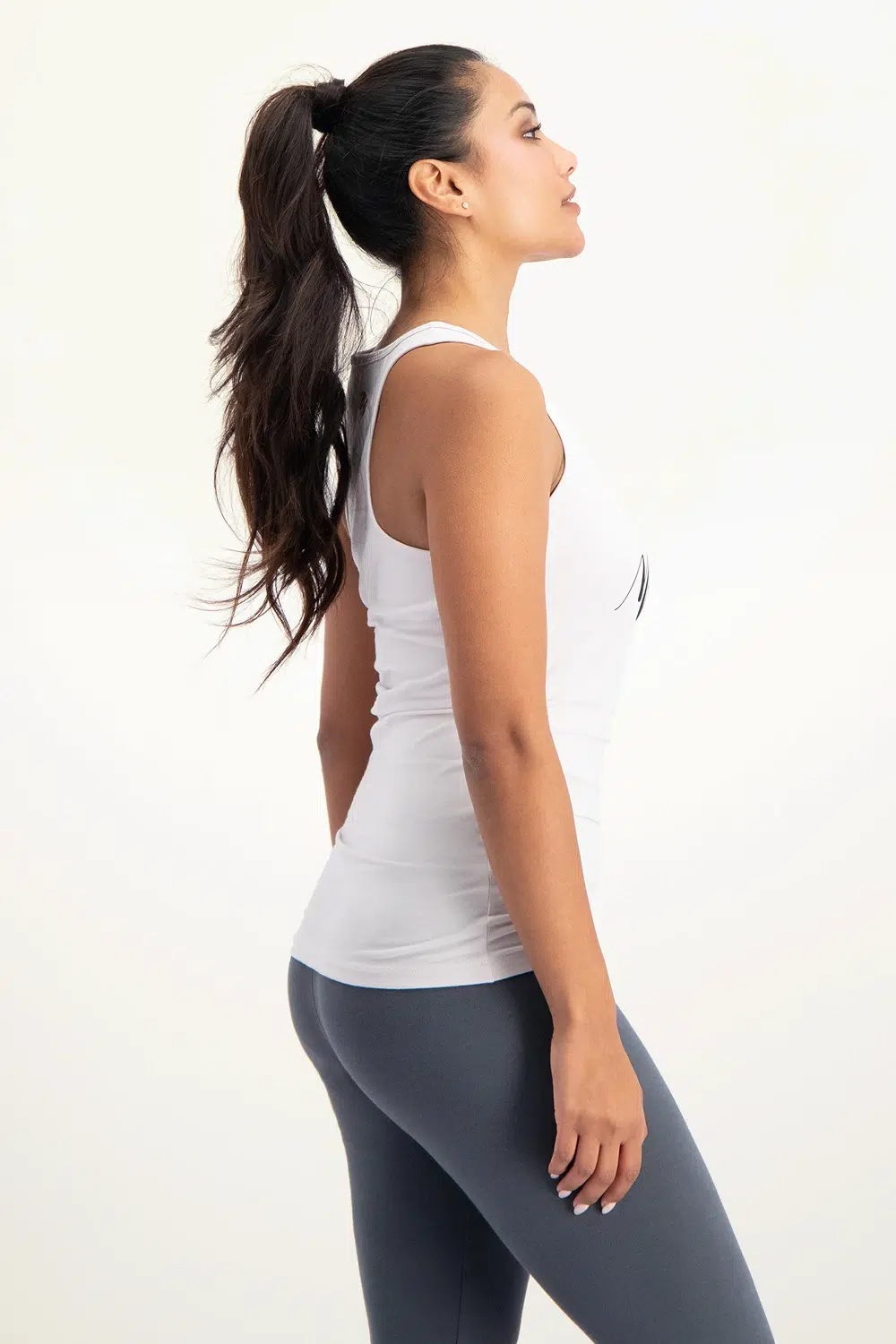 Urban Goddess Namaste Core Yoga Tank - Mushroom-3