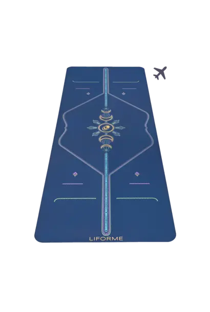 Liforme Travel Yogamat - Cosmic Moon Dusk Blue