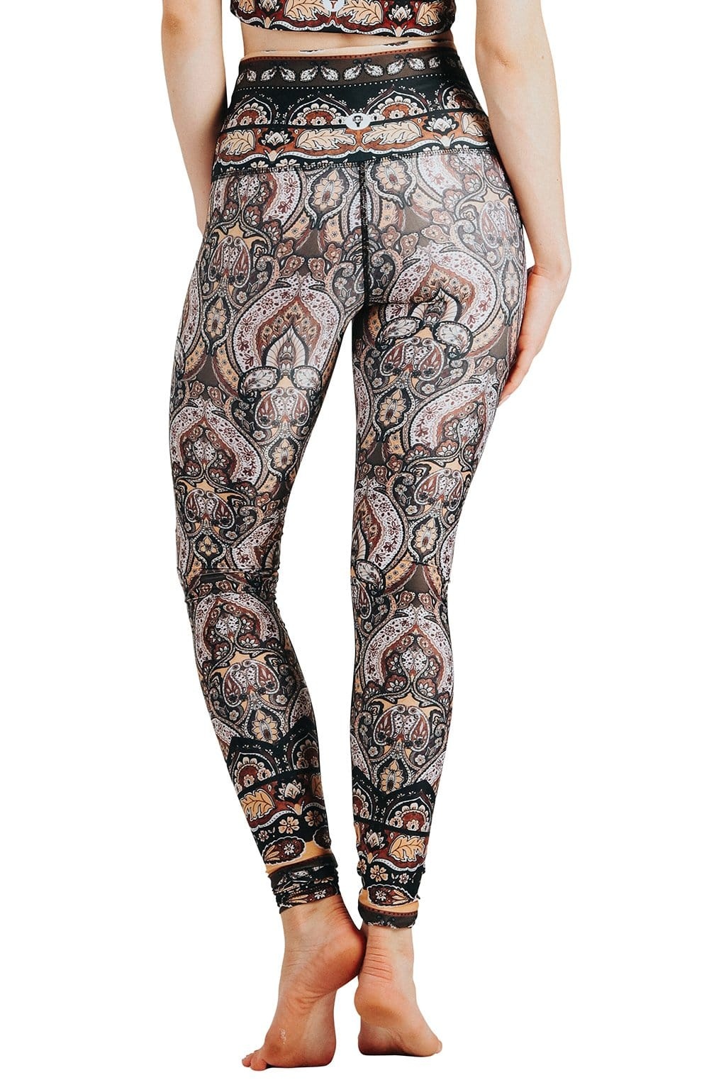 Yoga Democracy Yoga-Leggings „Normales Bein“ – Espresso Yourself-2