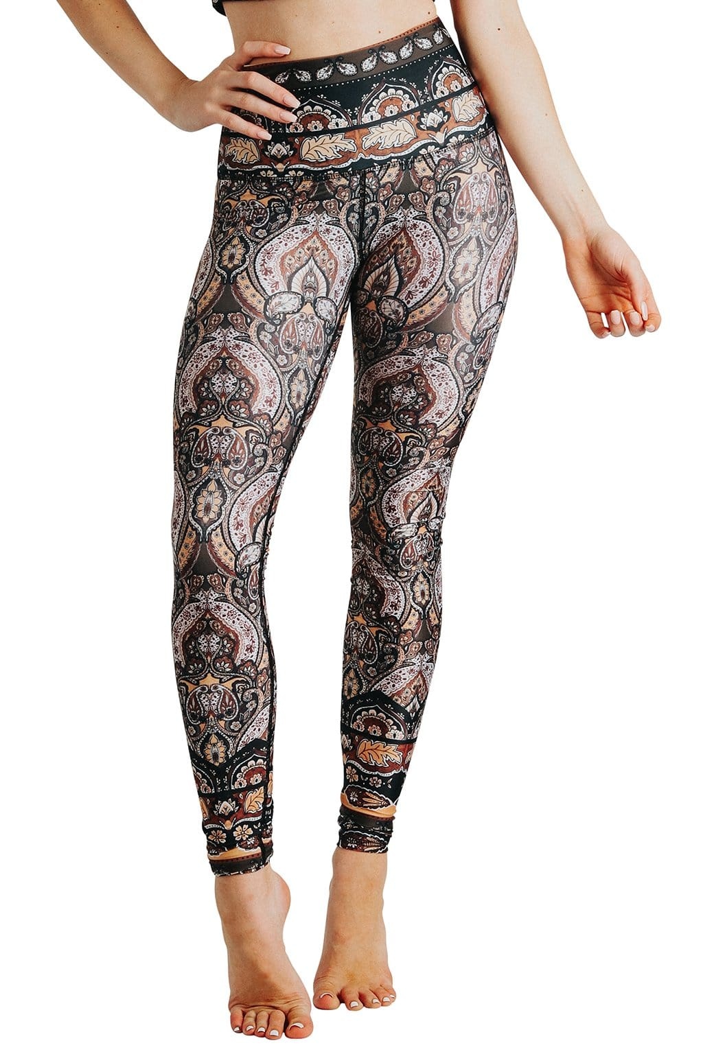 Yoga Democracy Yoga-Leggings „Long Leg“ – Espresso Yourself-3
