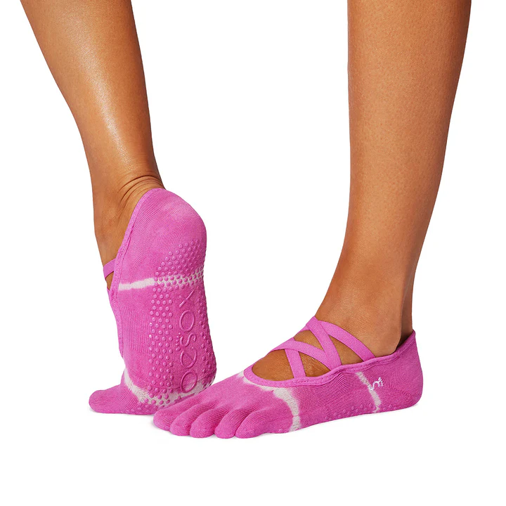 Toesox Yoga Socks Elle Closed Toes - Paradise-1