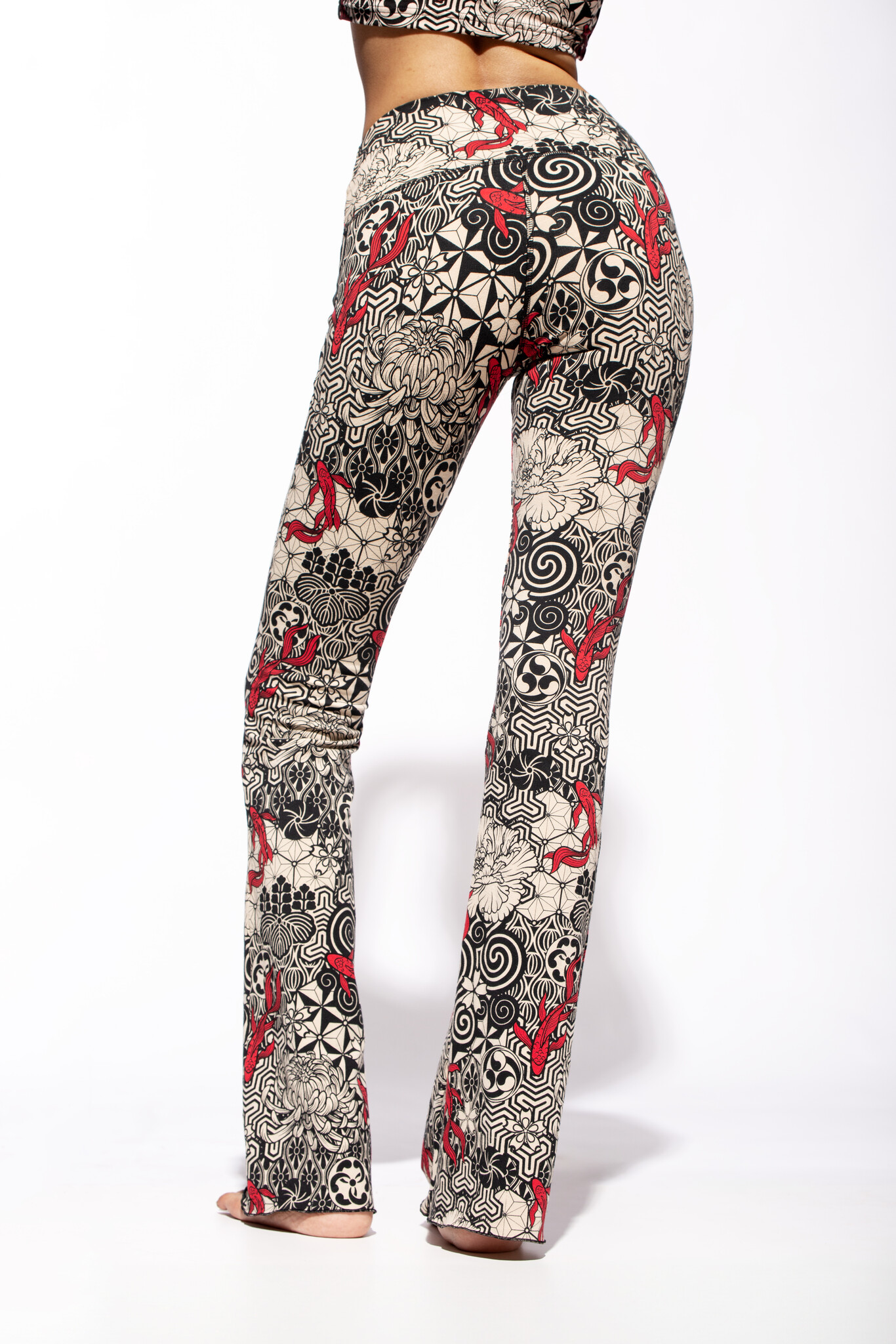 Funky Simplicity Schlaghose „Normal Leg“ – Creme/Schwarz Nagomi-2