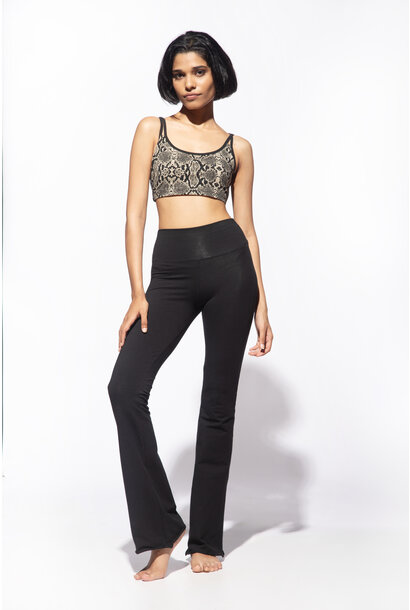 Funky Simplicity Schlaghose „Long Leg“ - Schwarz