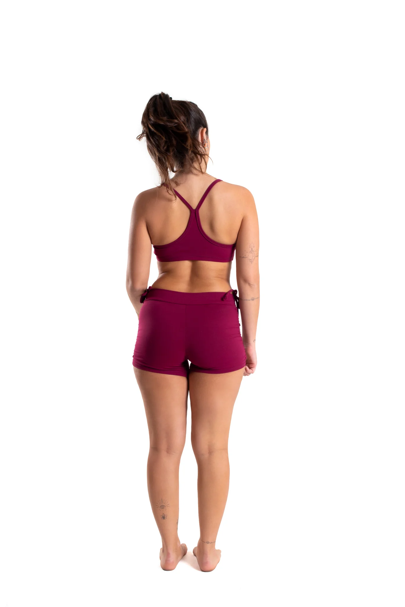 Shakti Activewear Zest Top - Red Wine-1