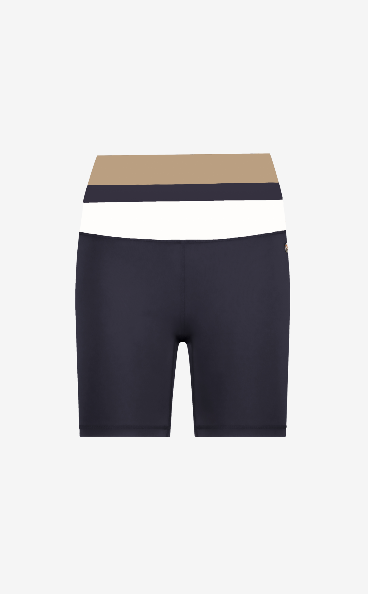 House of Gravity Biker Shorts - Blue White Sand-5