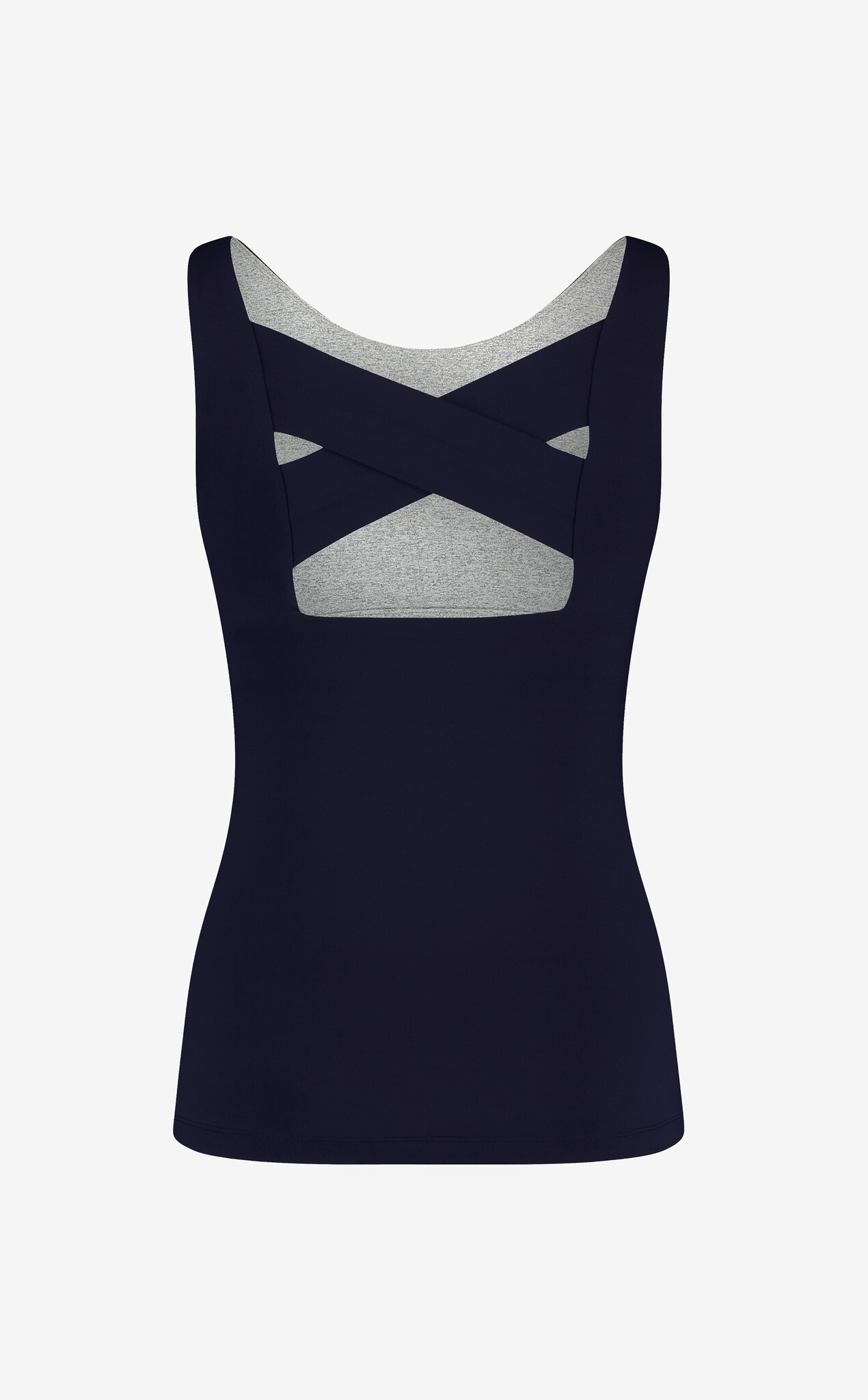 House of Gravity Cross Tank Top - Deep Blue Moonstone-5