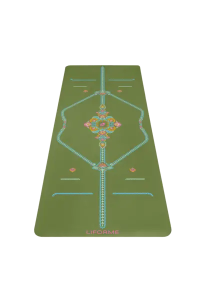 Liforme Yogamatte - Mindful Garden Olive