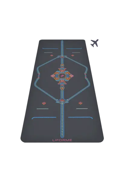 Liforme Reise-Yogamatte - Mindful Garden Grey