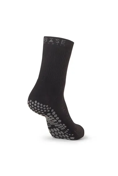 Base Non-slip Socks Crew - Black