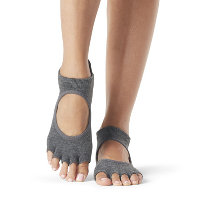 Toesox Yoga Sokken Bellarina Open Tenen - Charcoal-1