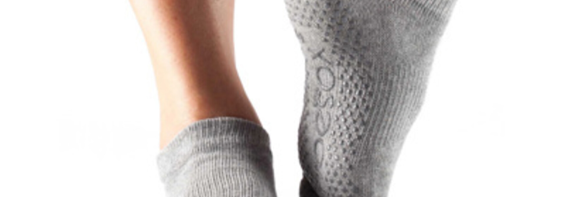 Toesox Yoga Sokken Low Rise Dichte Tenen - Heather Grey