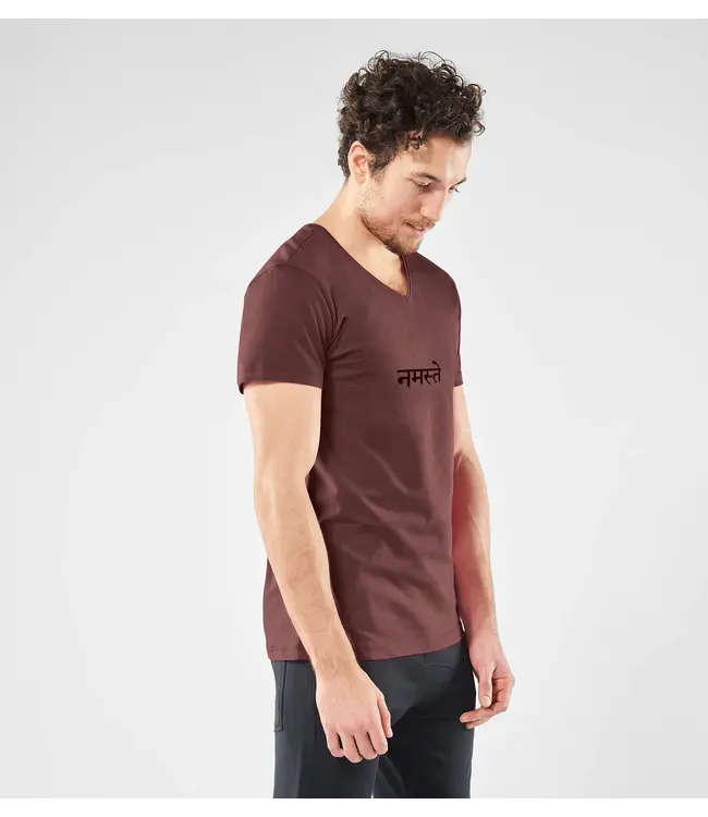 Renegade Guru Namaste Tee - Maroon-2