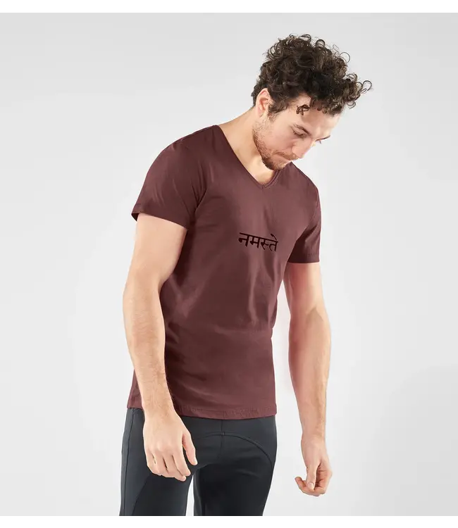 Renegade Guru Namaste Tee - Maroon-1