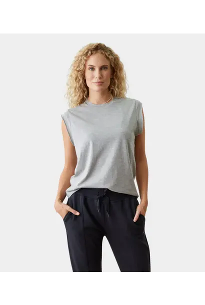 Manduka Warrior T-Shirt – Heather Grey