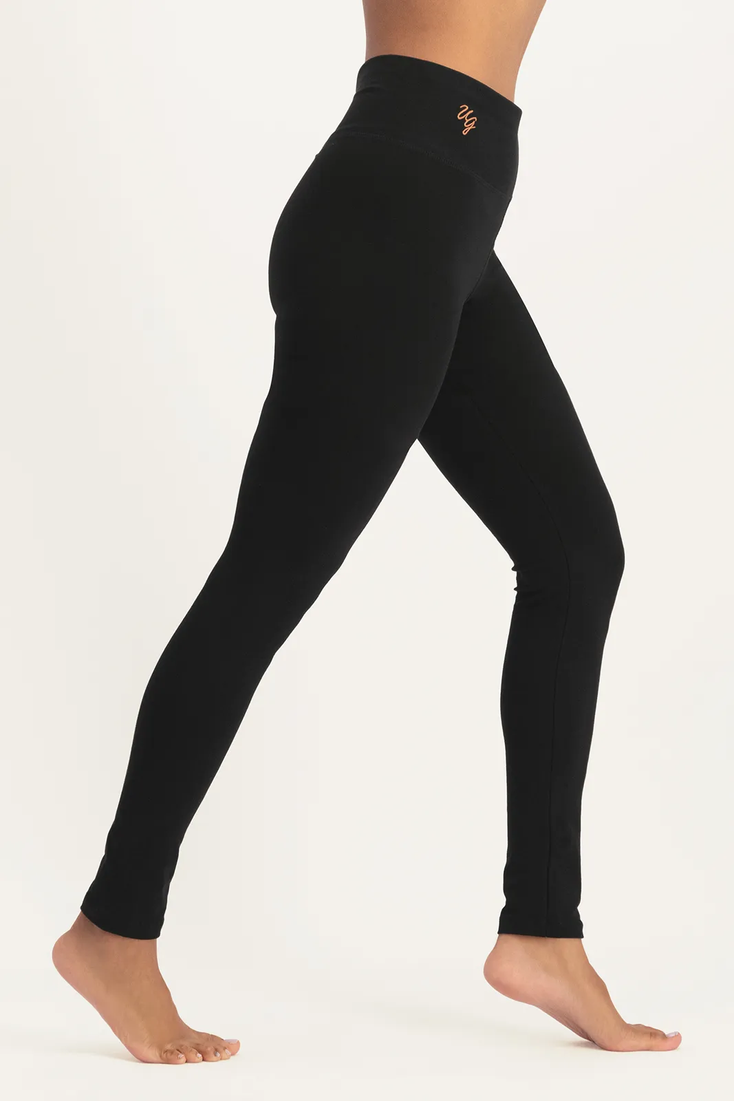 Urban Goddess Bhaktified Yoga Legging - Onyx Black-4