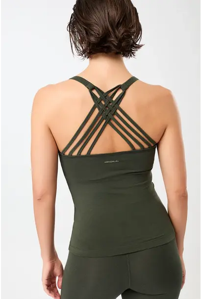 Mandala Infinity Top - Dark Olive