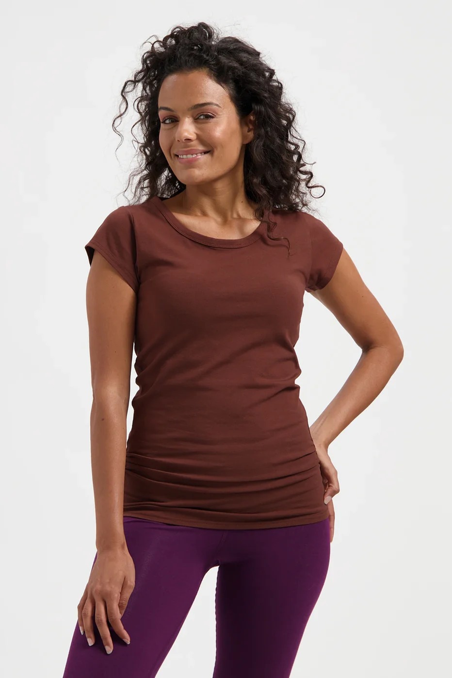 Urban Goddess Zefira Tee - Marron-1