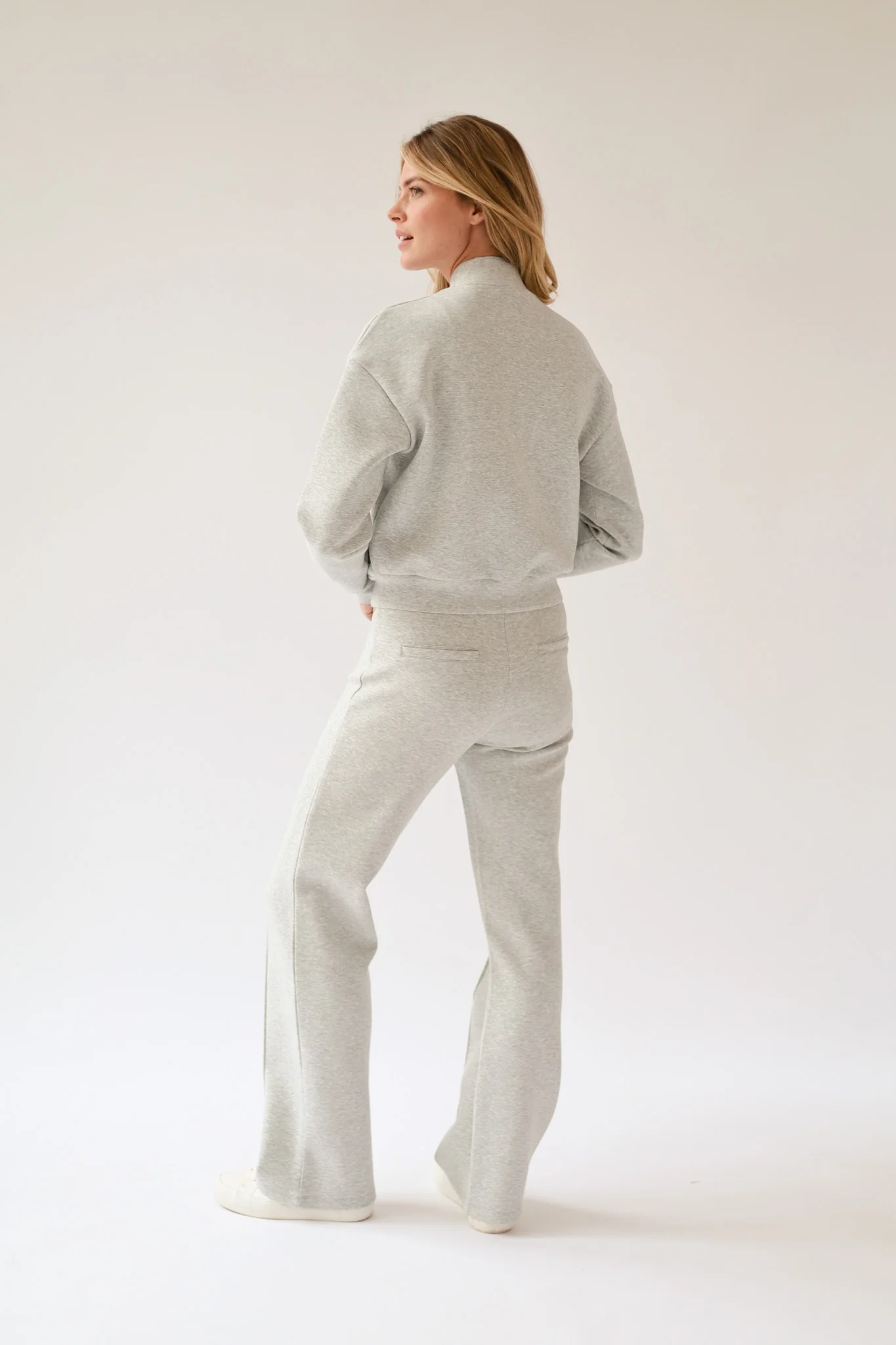 House of Gravity Tailored Trouser - Stone Melange-3