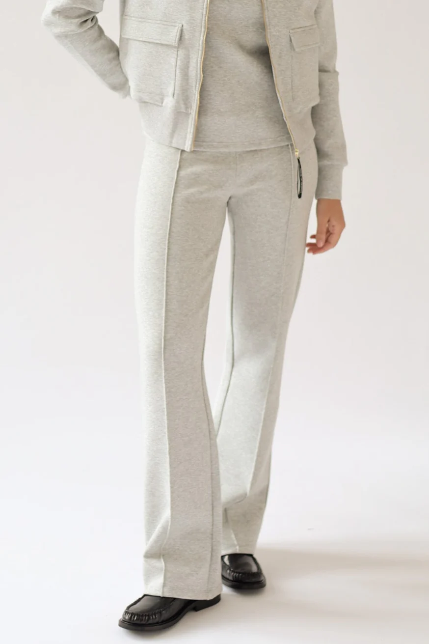 House of Gravity Tailored Trouser - Stone Melange-1