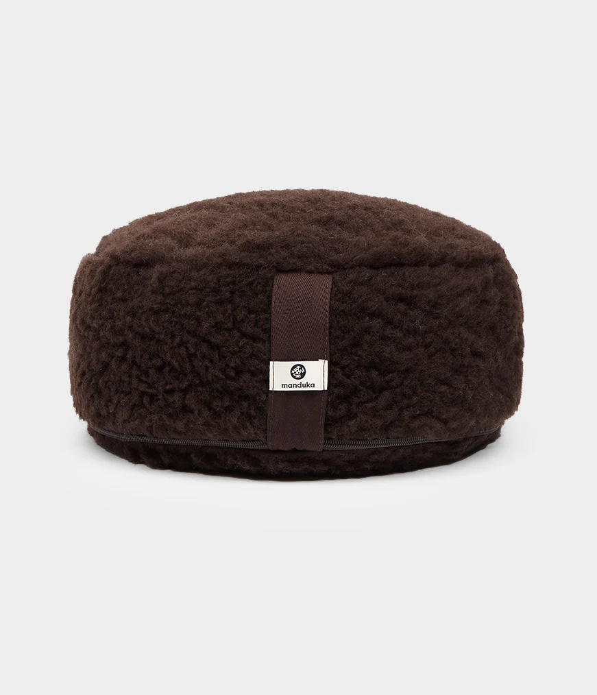 Manduka Wollen Meditatiekussen - Cacao-1