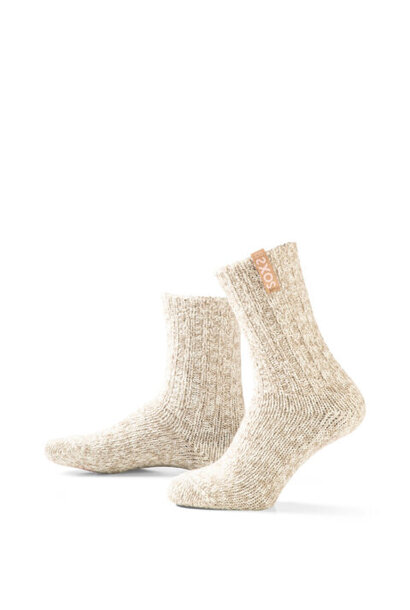 Soxs Anti-Rutsch-Socken Mittelhoch - Beige/Amber Light 37-41