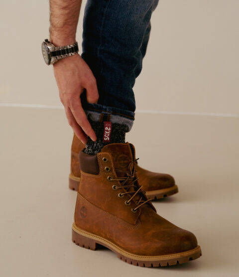 Soxs Sokken Halfhoog - Dark Grey/Windsor Wine 42-46-4