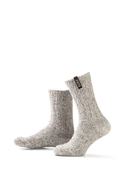 Soxs Socken Mittelhoch - Beige/Kastanie 37-41
