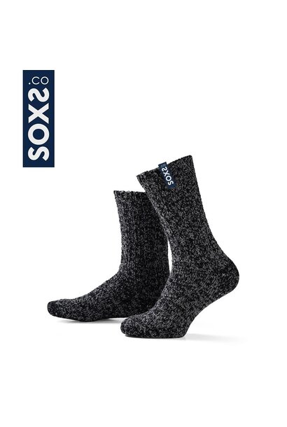 Soxs Sokken Halfhoog - Dark Grey/Night Sky 42-46
