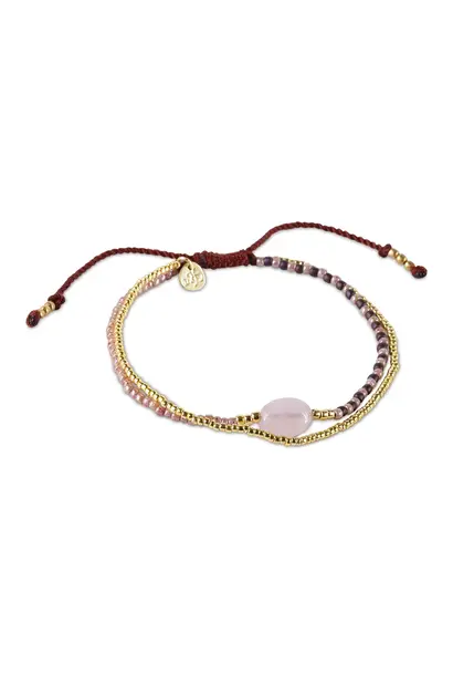 A Beautiful Story Soothing Armband - Rozenkwarts